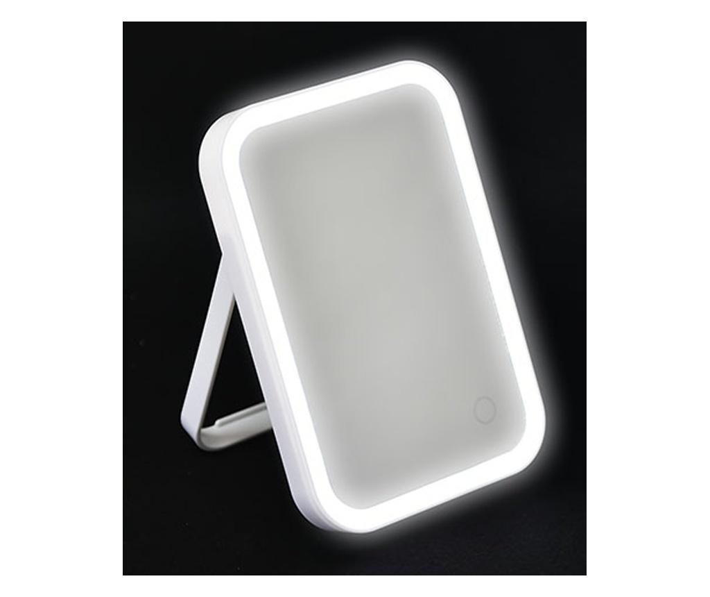 Oglinda cu LED Tendance, sticla, 15x3x22 cm – Tendance, Alb Tendance imagine 2022 caserolepolistiren.ro