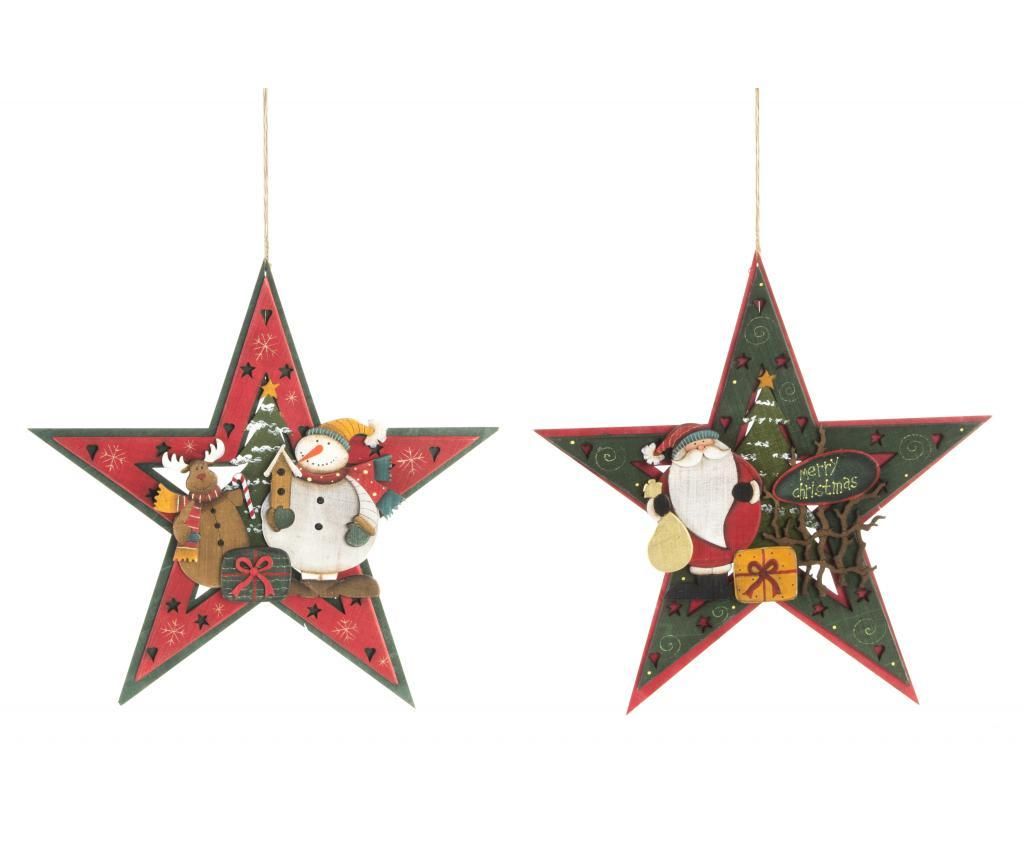 Decoratiune suspendabila Christmas Star Green