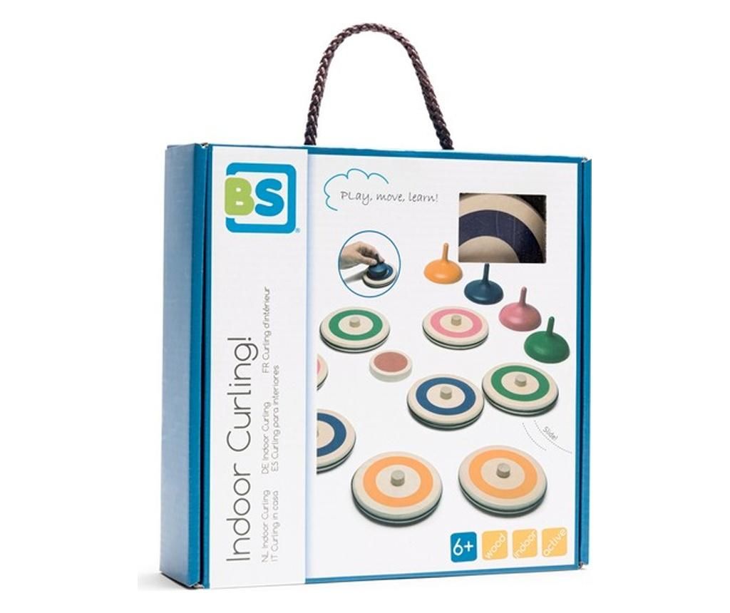 Joc de indemanare Indoor Curling - BS Toys, Multicolor