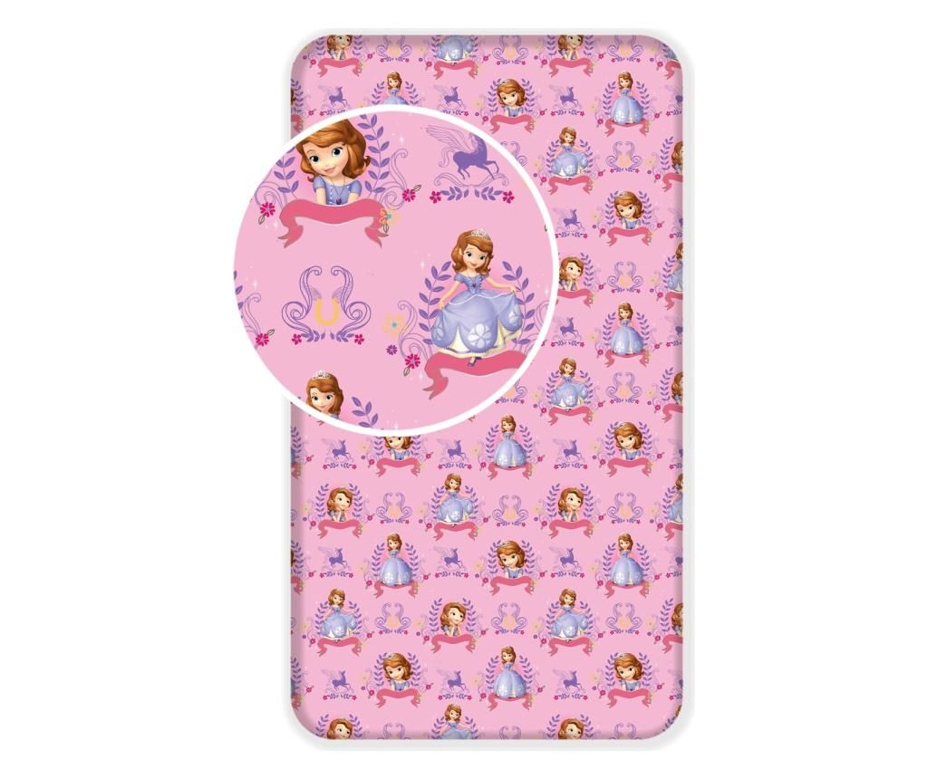 Cearsaf de pat Disney Princess Sofia 90x200 cm