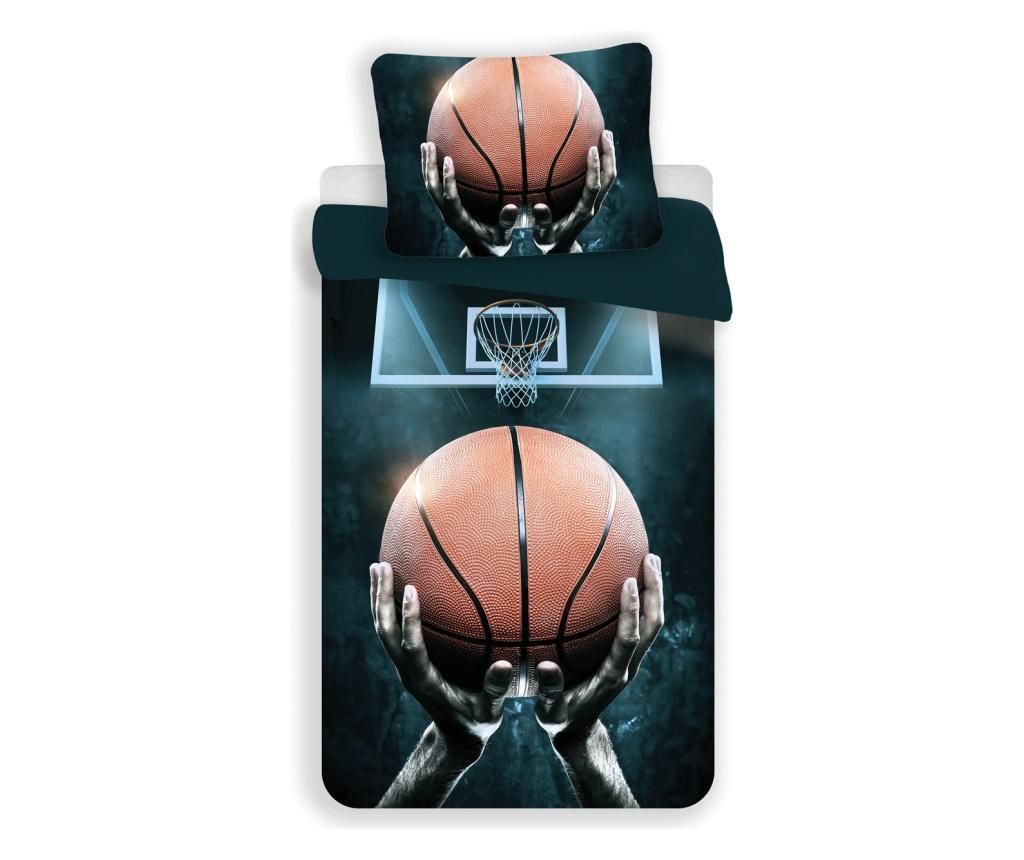 Set de pat Single Ranforce Basketball - Sweet home, Multicolor