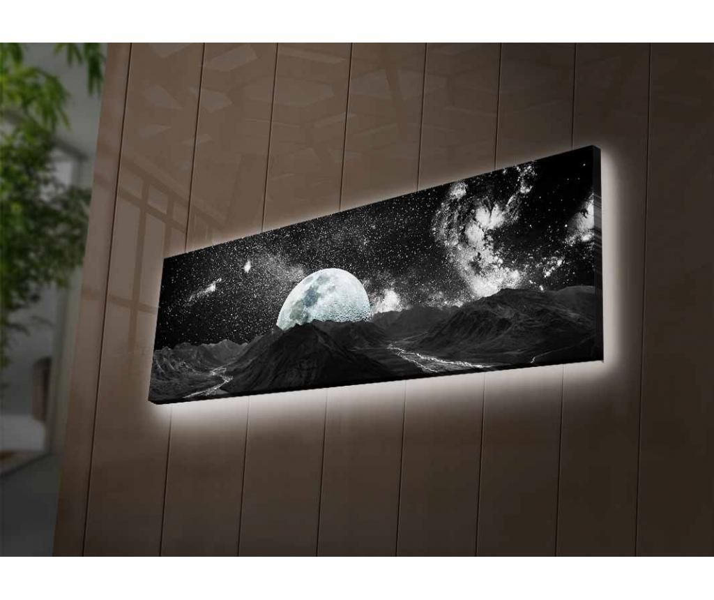 Tablou cu LED 30x90 cm - Ledda, Multicolor