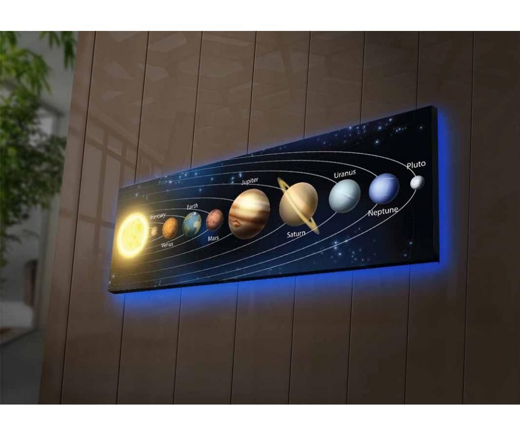 Tablou cu LED Ledda, canvas, 30×90 cm, multicolor – Ledda, Multicolor Ledda imagine 2022