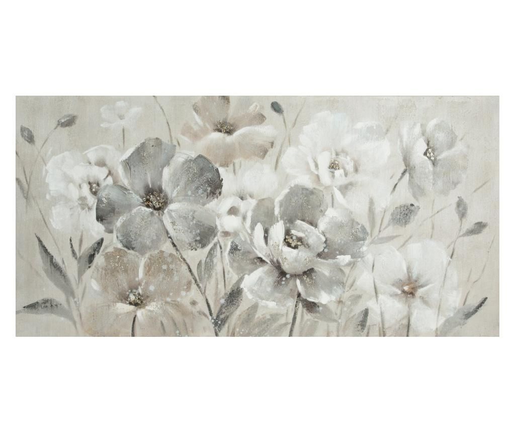 Tablou White Flowers 70x140 cm