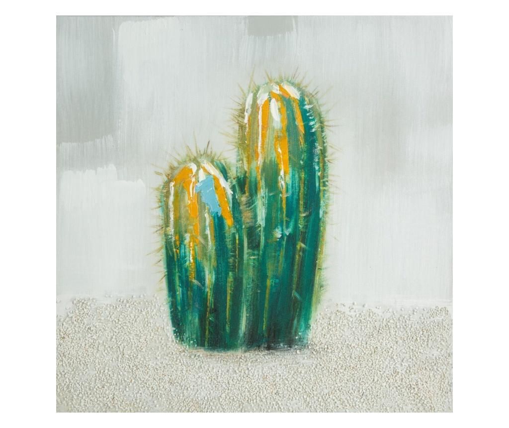Tablou Cactus 40x40 cm - Eurofirany, Verde imagine