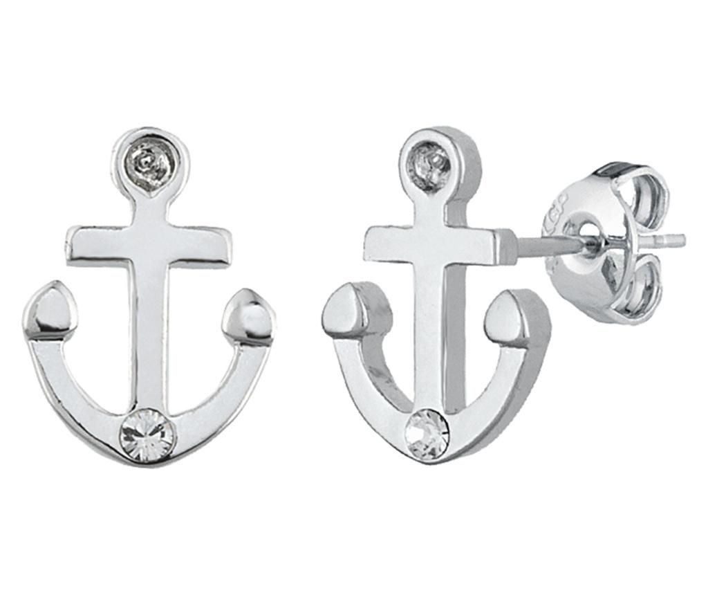 Cercei Anchor Silver - VipDeluxe, Gri & Argintiu