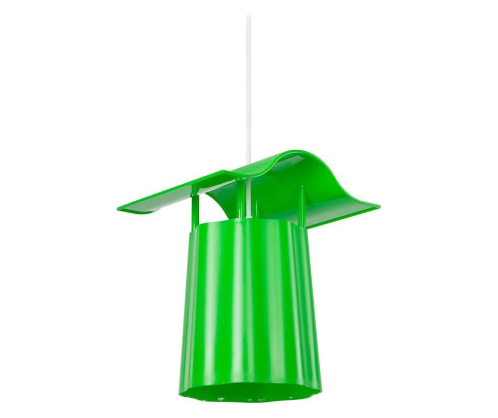 Felinar suspendabil Squid Lighting, PVC, 24x22x70 cm - Squid lighting, Verde