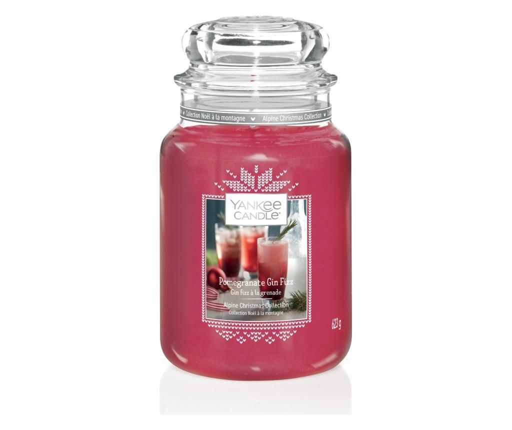 Lumanare parfumata Pomegranate & Gin fizz - Yankee Candle, Multicolor