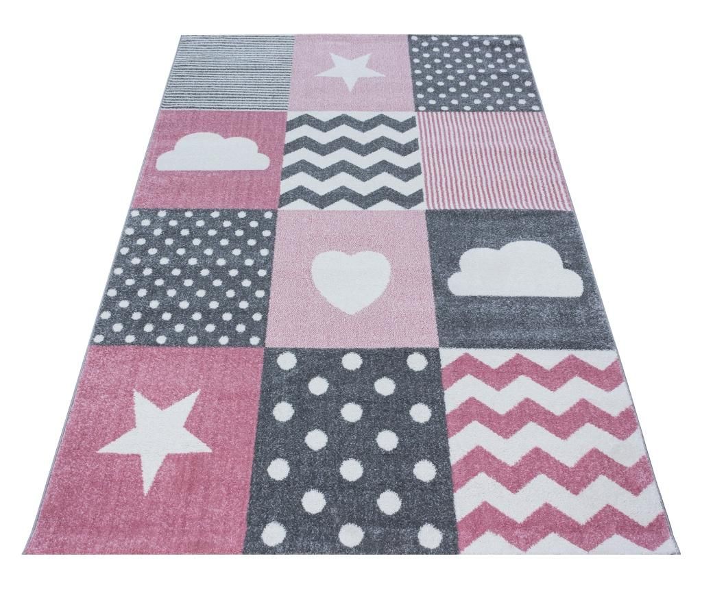 Covor Ayyildiz Carpet, Kids Pink, 80×150 cm, polipropilena frise – Ayyildiz Carpet, Roz Ayyildiz Carpet imagine 2022