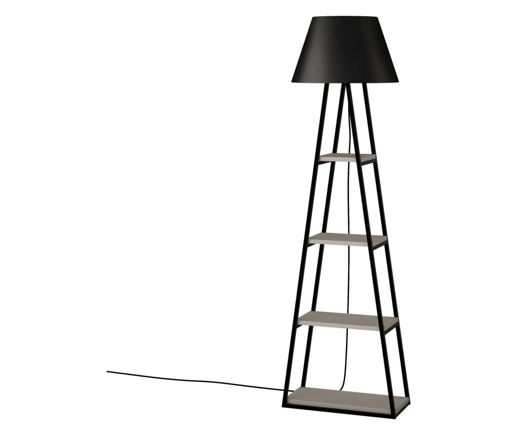 Lampadar Decortie, PAL melaminat, 50x22x165 cm - Decortie, Negru