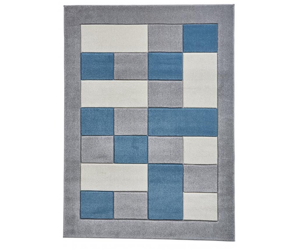 Covor Think Rugs, Matrix, 60x120 cm, polipropilena - Think Rugs, Albastru