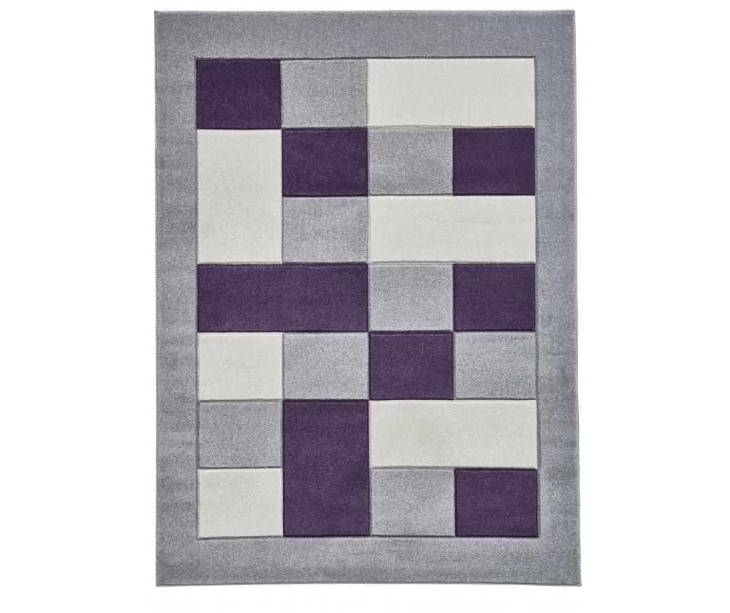 Covor Matrix 60x225 cm - Think Rugs, Gri & Argintiu