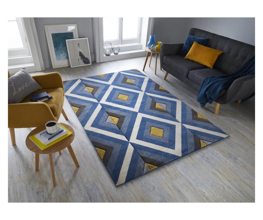 Covor Paloma Blue 200x290 cm - Flair Rugs, Albastru