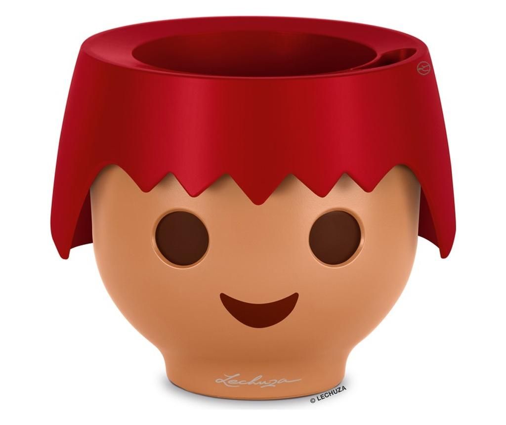 Ghiveci de flori cu indicator de apa pentru copii Playmobil Ojo Fire Red 250 ml