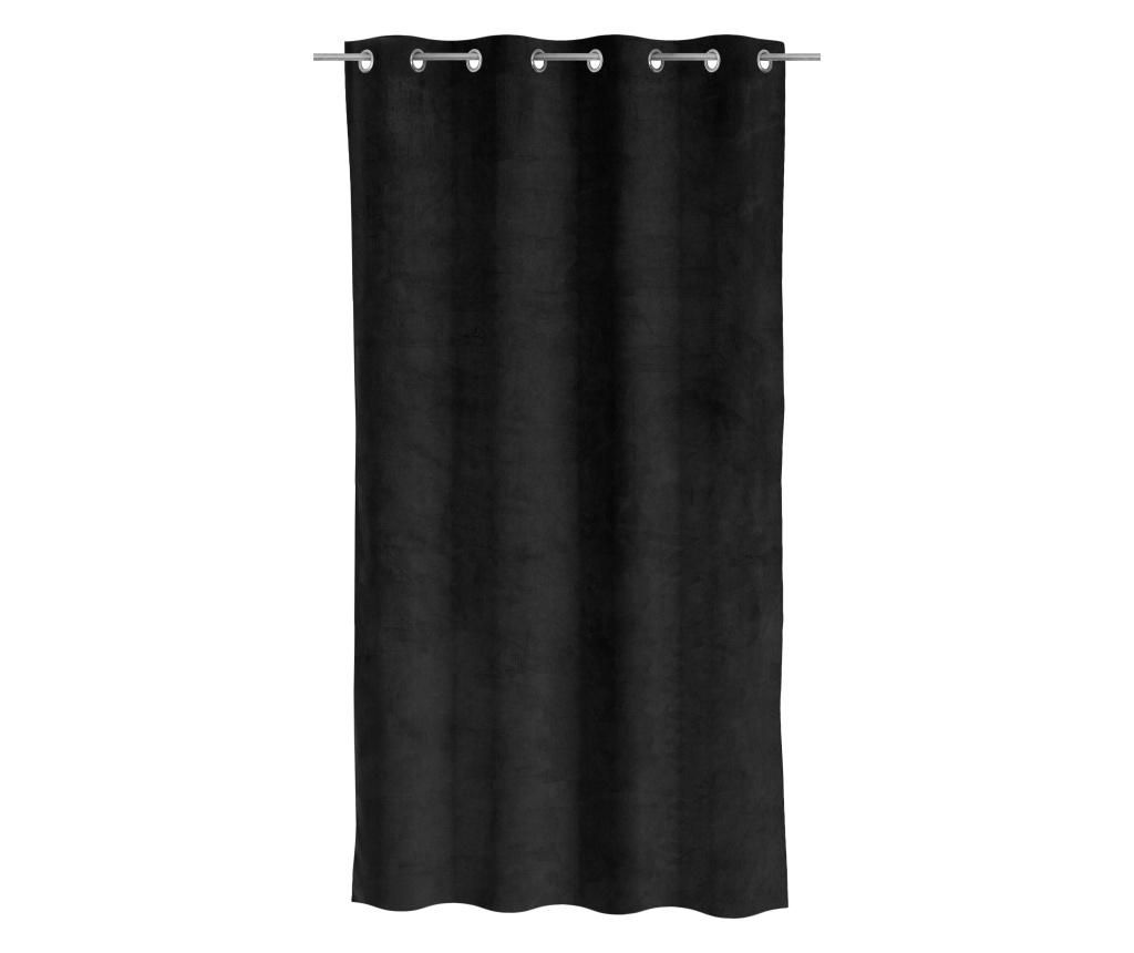 Draperie Velvet Black 140x260 cm - Casa Selección, Negru