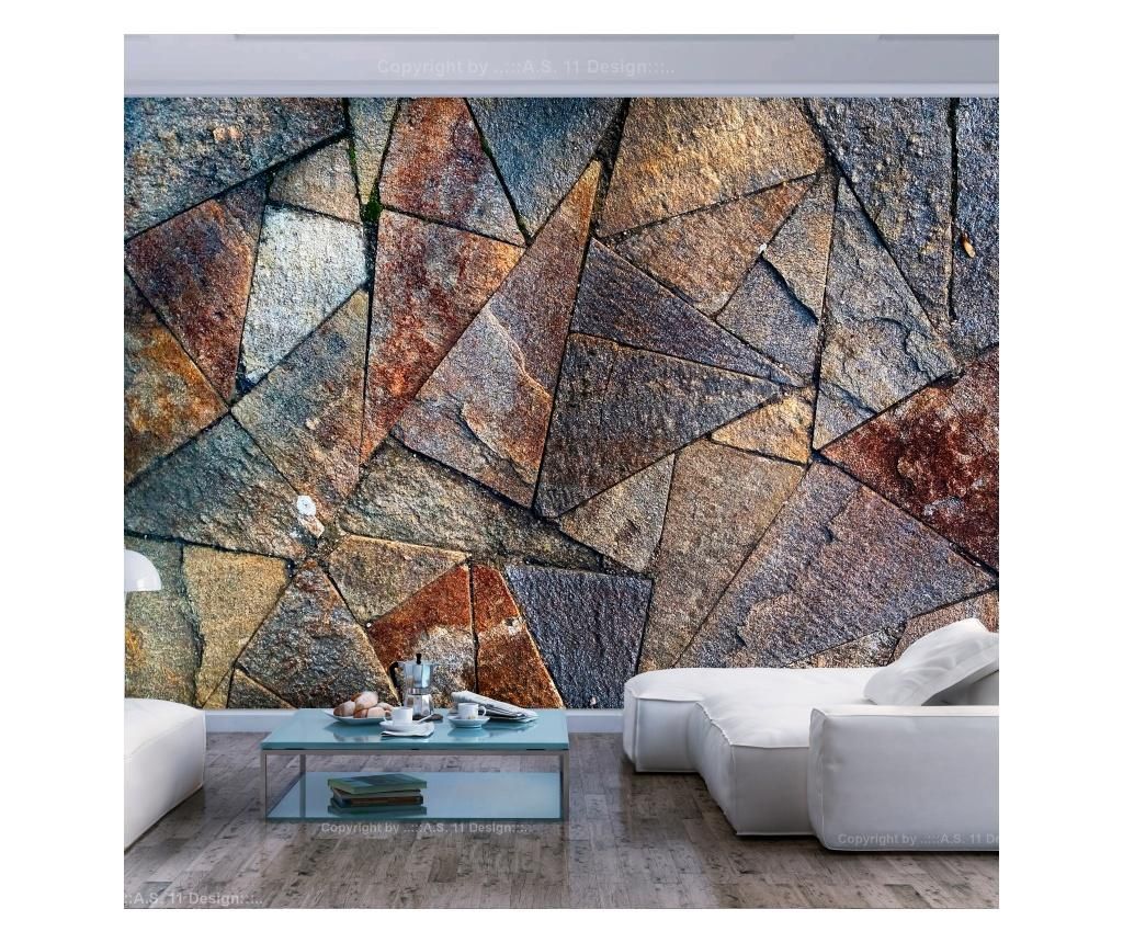 Tapet Artgeist, Pavement Tiles (Colourful), material netesut, 140×200 cm – Artgeist, Multicolor Artgeist imagine 2022