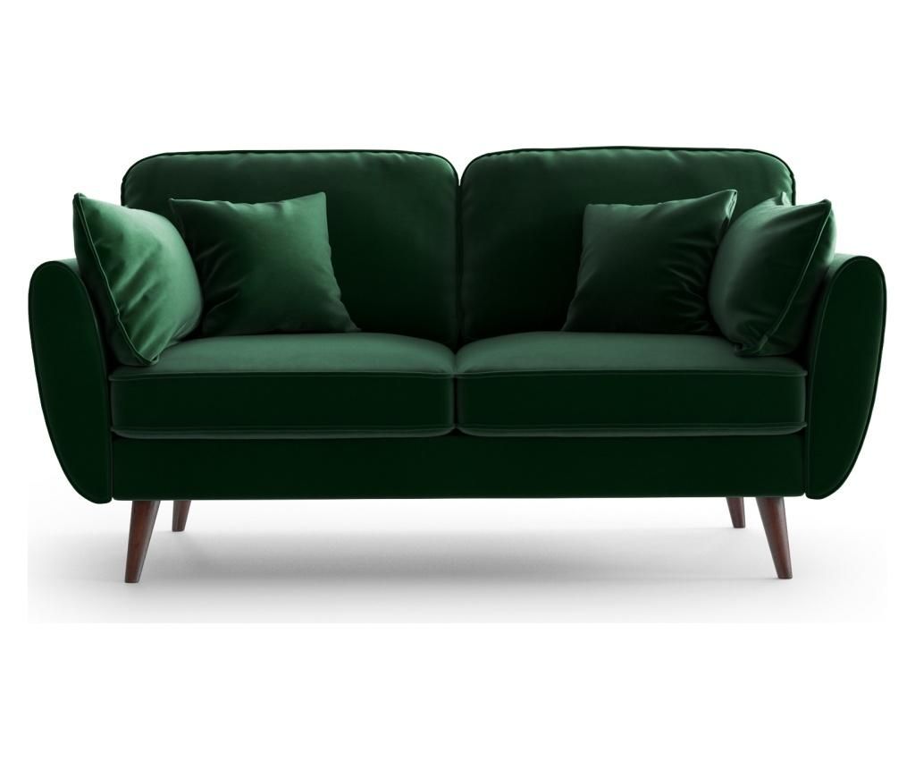 Canapea 2 locuri Auteuil Uni Green – My Pop Design, Verde