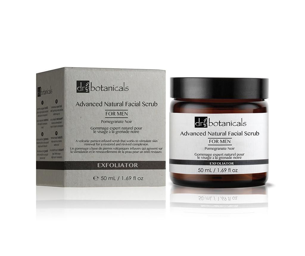 Exfoliant de fata pentru barbati Pomegranate Noir Advanced Natural Scrub 50 ml - Dr Botanicals