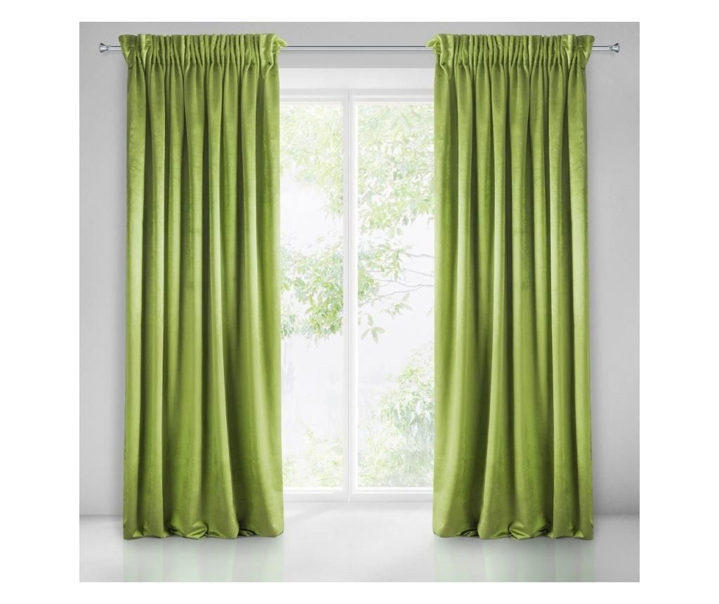 Draperie Sarah Green Tape 140x270 cm - Eurofirany, Verde