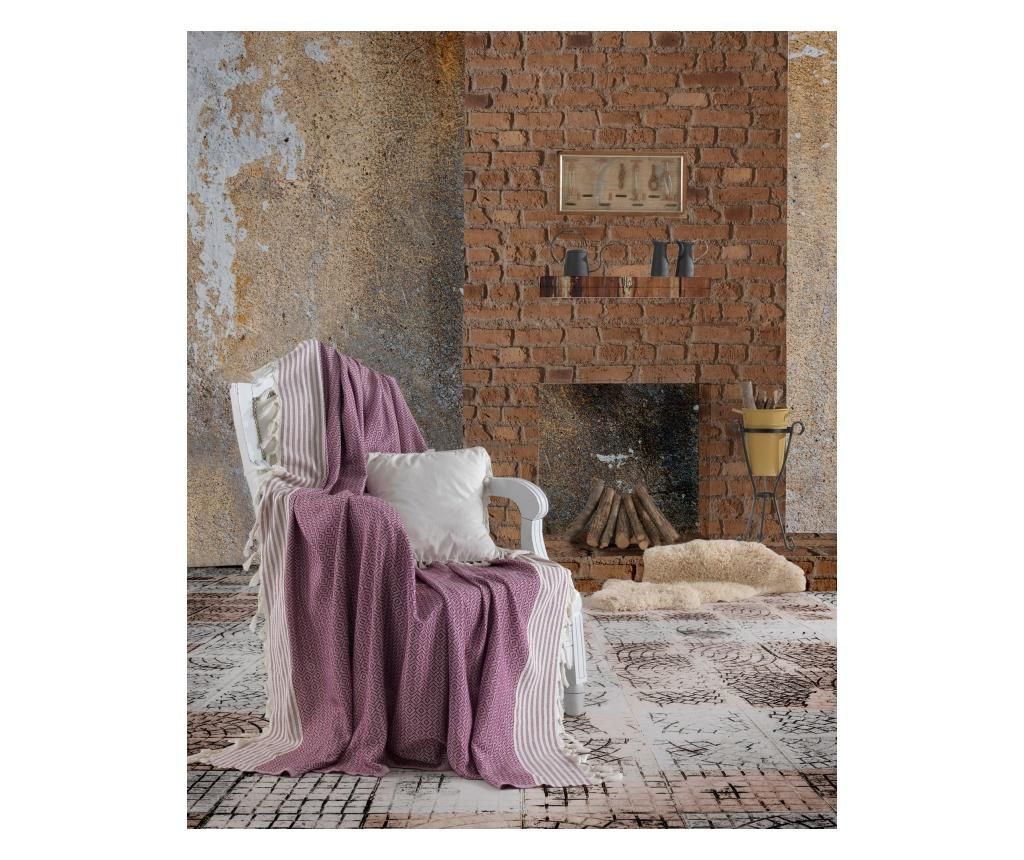 Cuvertura Etnik Purple 170×220 cm – Eponj Home, Mov
