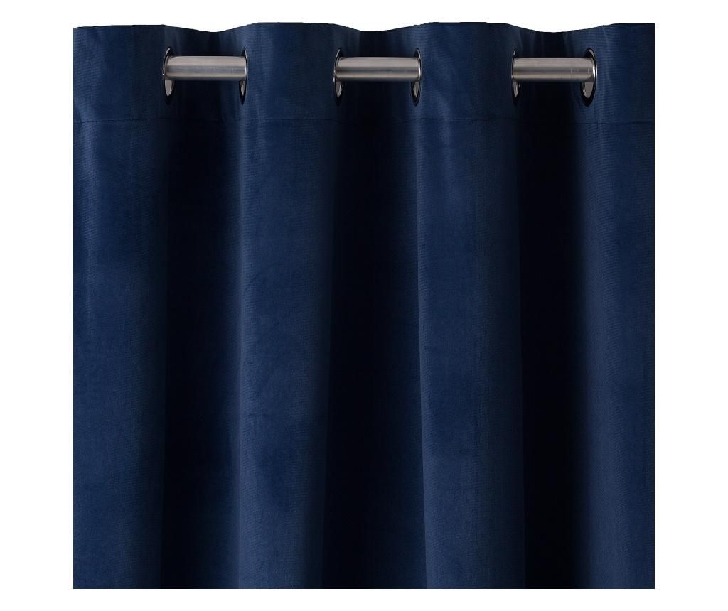 Draperie Chic Home, Pierre Dark Blue, poliester, 140x270 cm, albastru inchis - Chic Home, Albastru - 1 | YEO