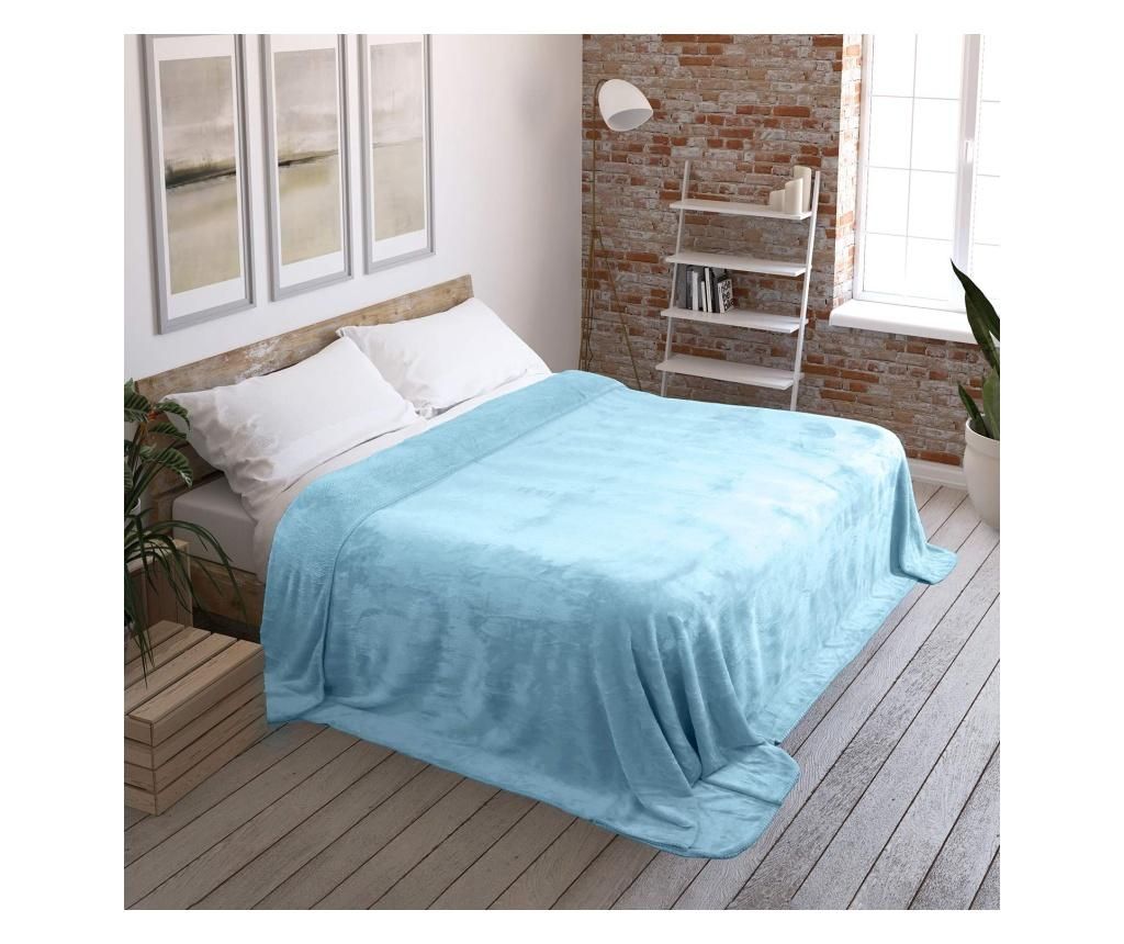 Patura Tyler Baby Blue 170x210 cm - AmeliaHome, Albastru