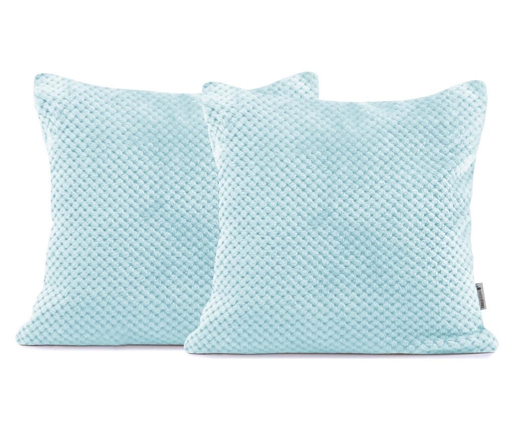 Set 2 fete de perna Henry Babyblue 45x45 cm