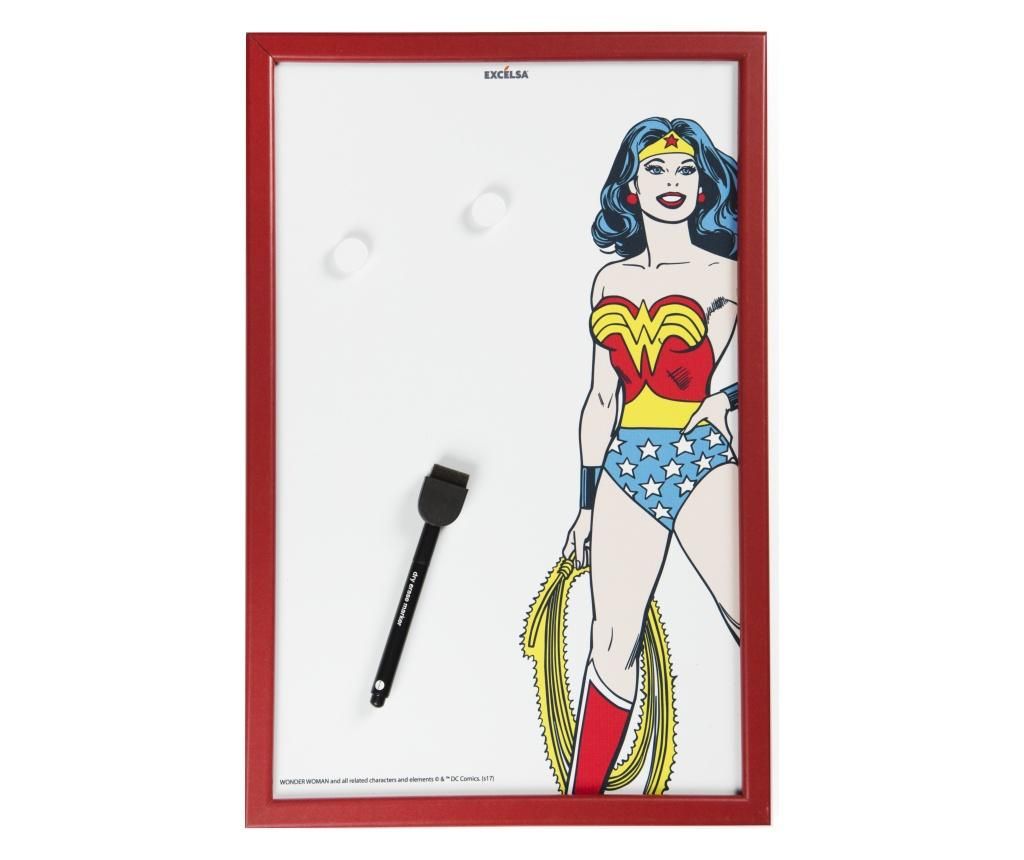Panou memo de bucatarie Wonder Woman 30×45 cm – Excelsa, Rosu Excelsa