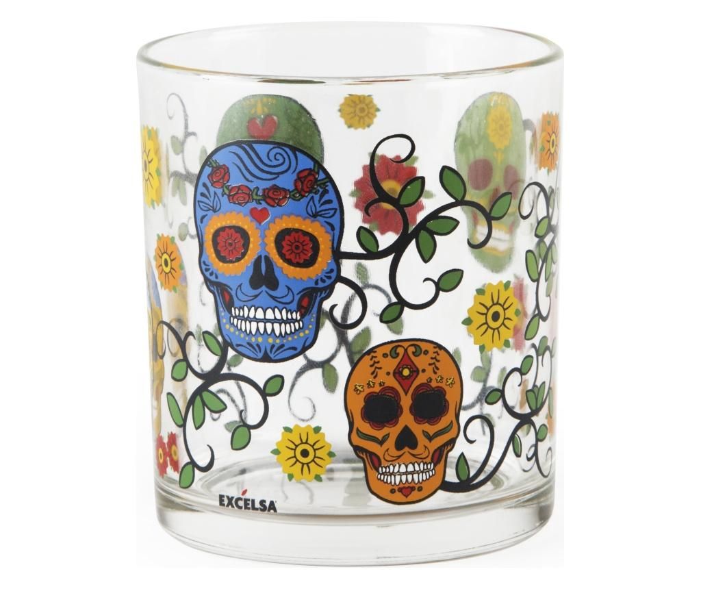 Set 3 pahare Calavera 250 ml