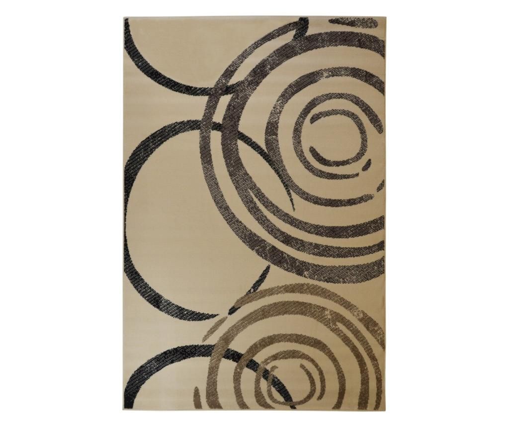 Covor Floorita, Moderno Anelli Crema, 160x225 cm, polipropilena - Floorita, Crem