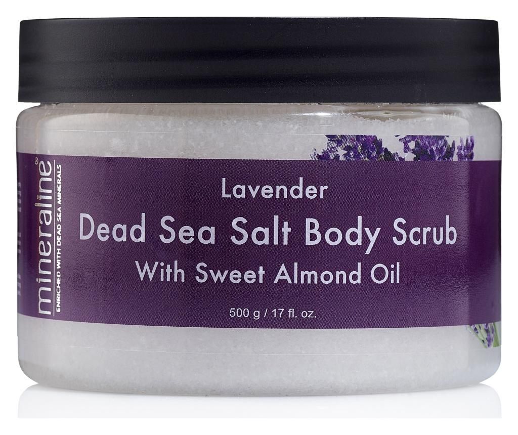 Exfoliant pentru corp Mineraline Dead Sea Salt Lavander 500 g