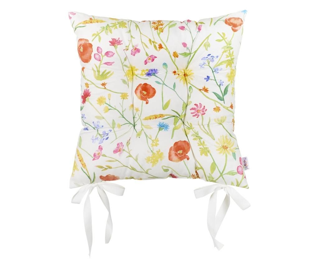 Perna de sezut Slim Flowers 37x37 cm - MIKE&Co, Multicolor