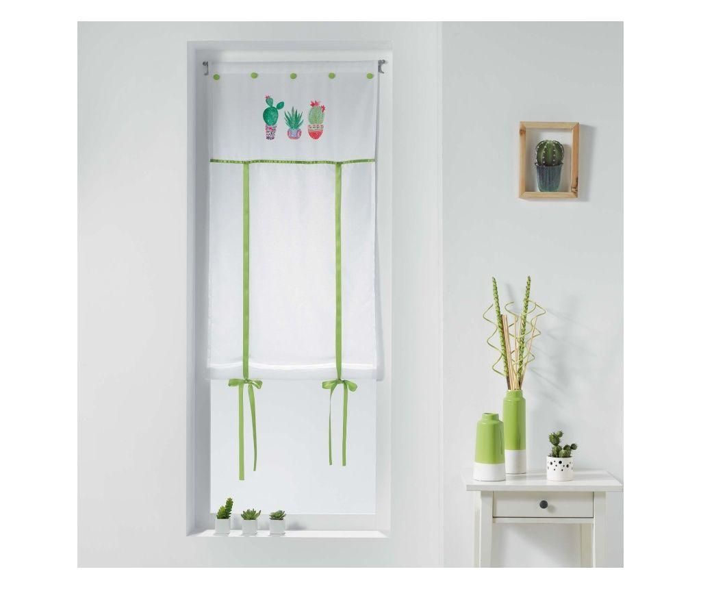 Perdea Fun Cactus 60x150 cm - douceur d\'intérieur, Alb