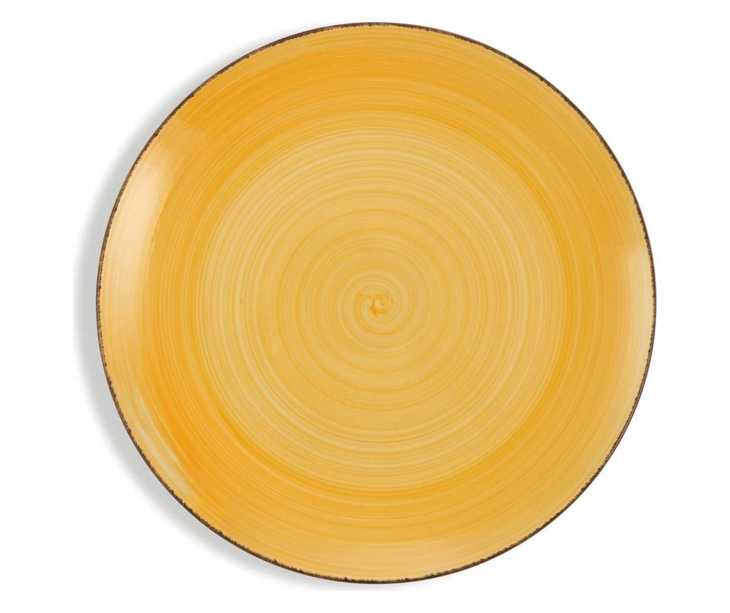Set 6 farfurii intinse Clara Yellow imagine