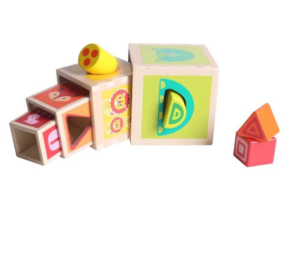 Joc tip puzzle 8 piese Animal Box – Juguetes BP, Multicolor Juguetes BP
