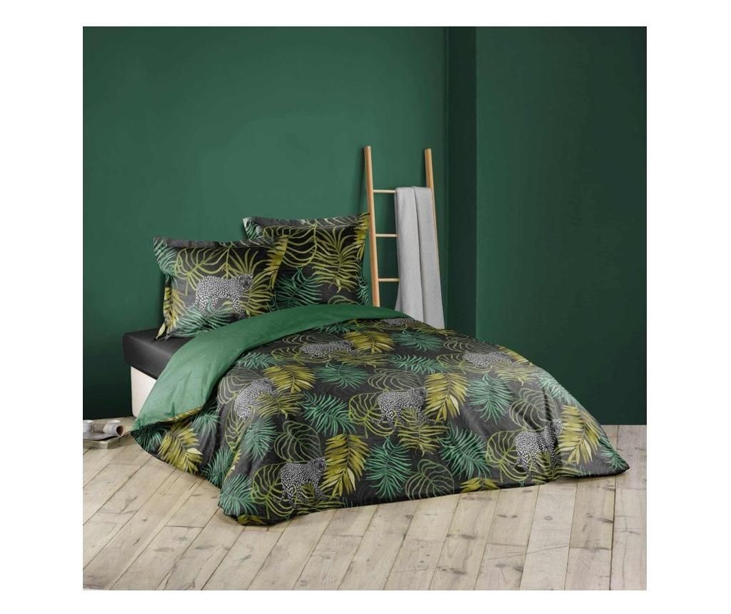 Set de pat Double Extra Tropical Green - douceur d\'intérieur, Multicolor