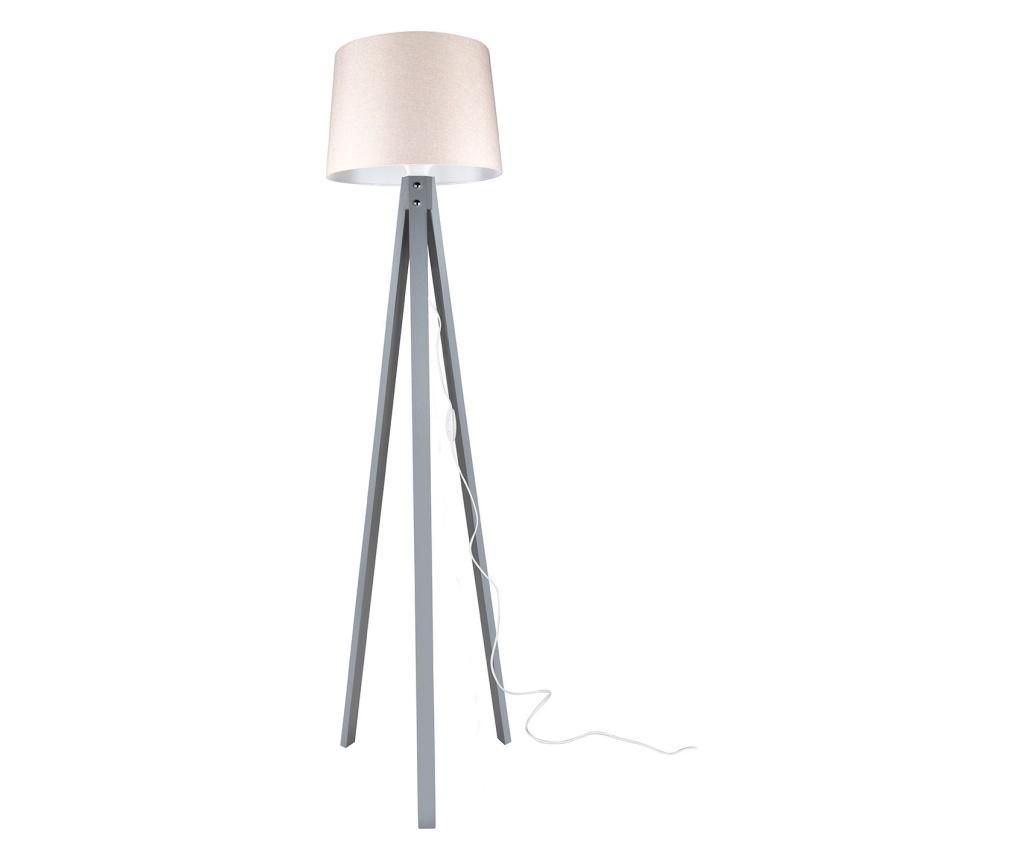 Lampadar Squid Lighting, Mentro Powder Pink and Grey, MDF, Incandescent, max. 20 W W, 45x45x160 cm - Squid lighting, Roz