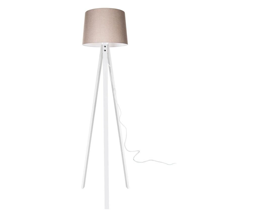 Lampadar Squid Lighting, Jento Sand Beige and White, MDF, Incandescent, max. 20 W W, 45x45x160 cm - Squid lighting, Crem