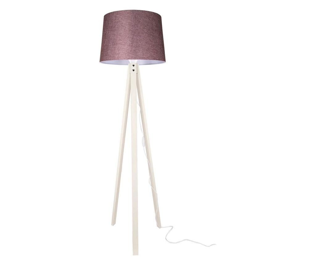 Lampadar Squid Lighting, Teko Powder Pink and Pearl, MDF, Incandescent, max. 20 W W, 45x45x160 cm - Squid lighting, Roz