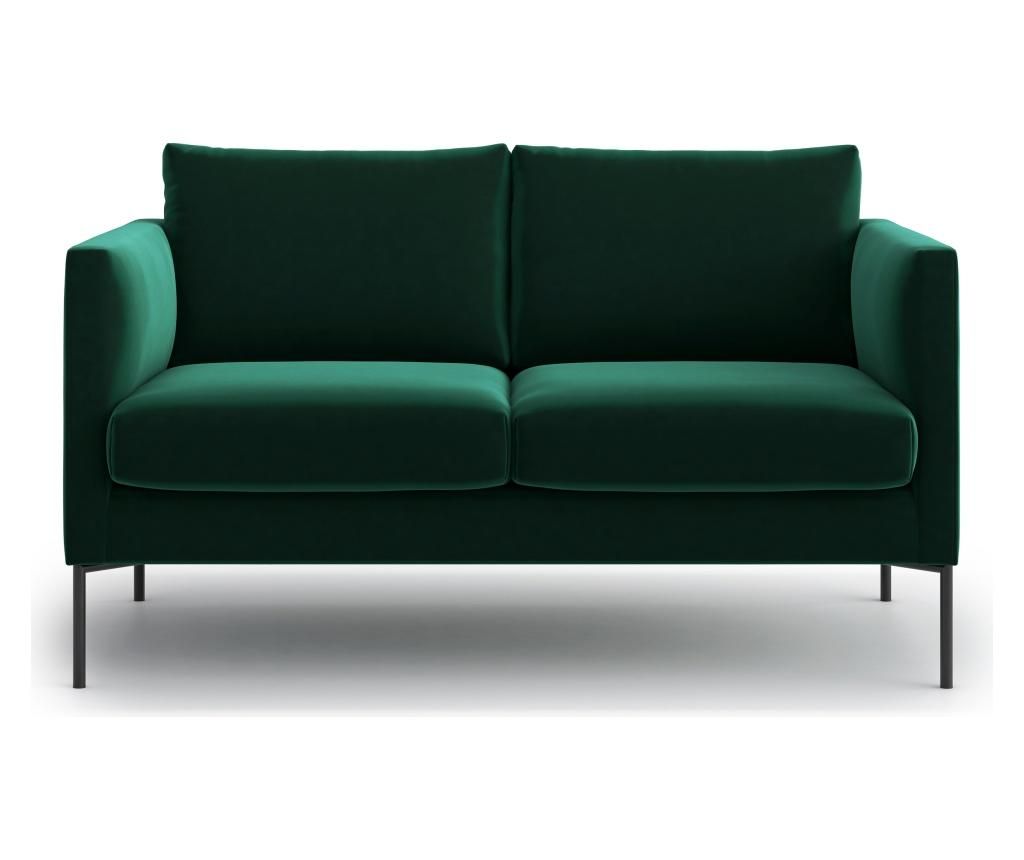 Canapea 2 locuri Optisofa, Svea Dark Green, 141x94x87 cm - Optisofa, Verde