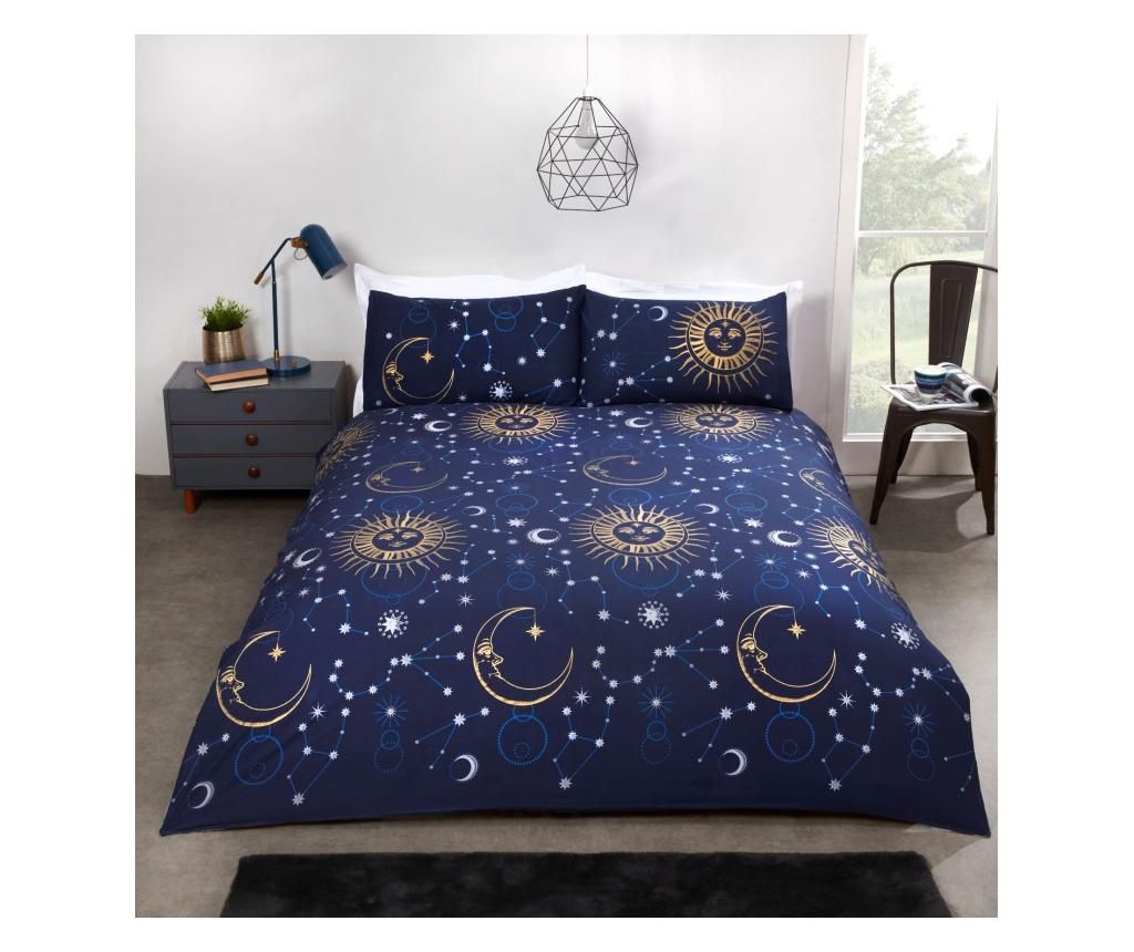 Set de pat Single Celestial Blue - Rapport Home, Multicolor