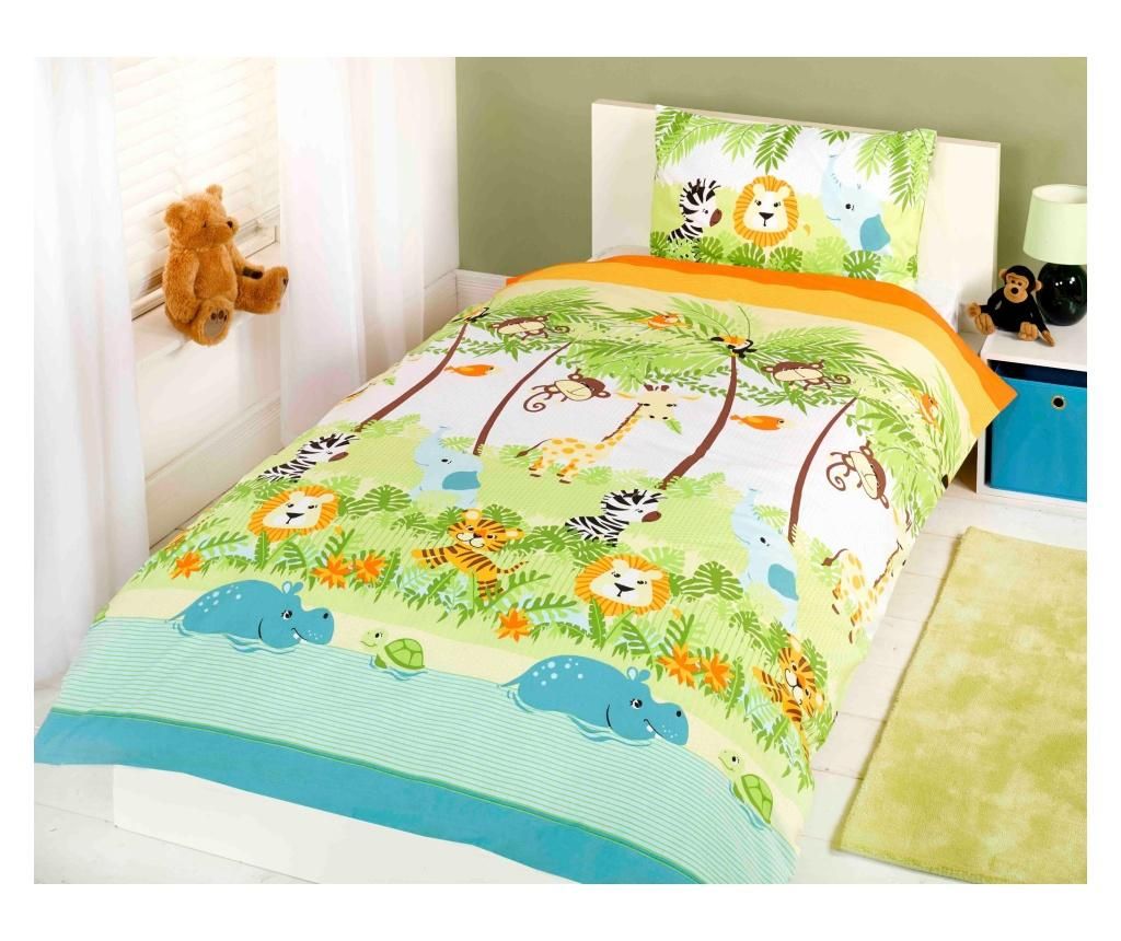 Set de pat Single Jungle - Rapport Home, Multicolor