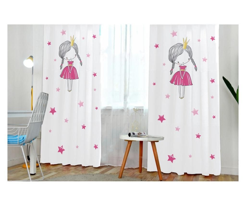 Draperie Jungle, Little Lady, micropoliester, 140x240 cm - JUNGLE, Multicolor