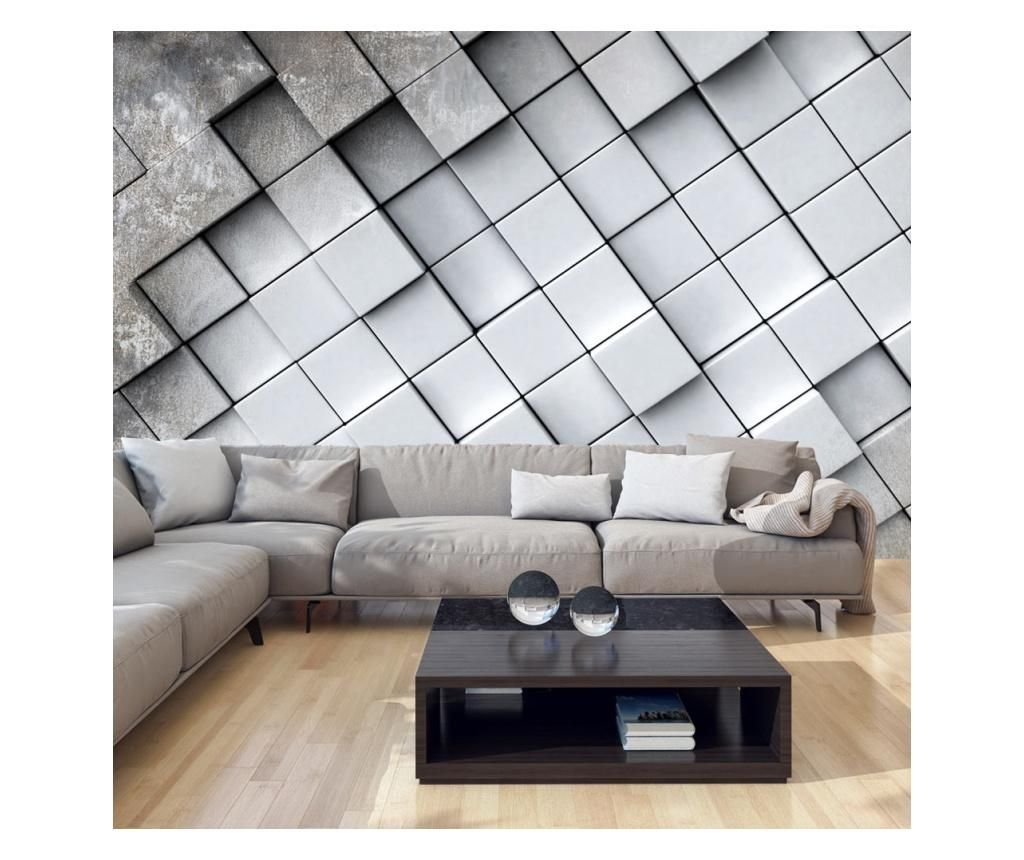 Tapet Gray Background 3D 280×400 cm – Artgeist, Negru,Multicolor Artgeist imagine 2022