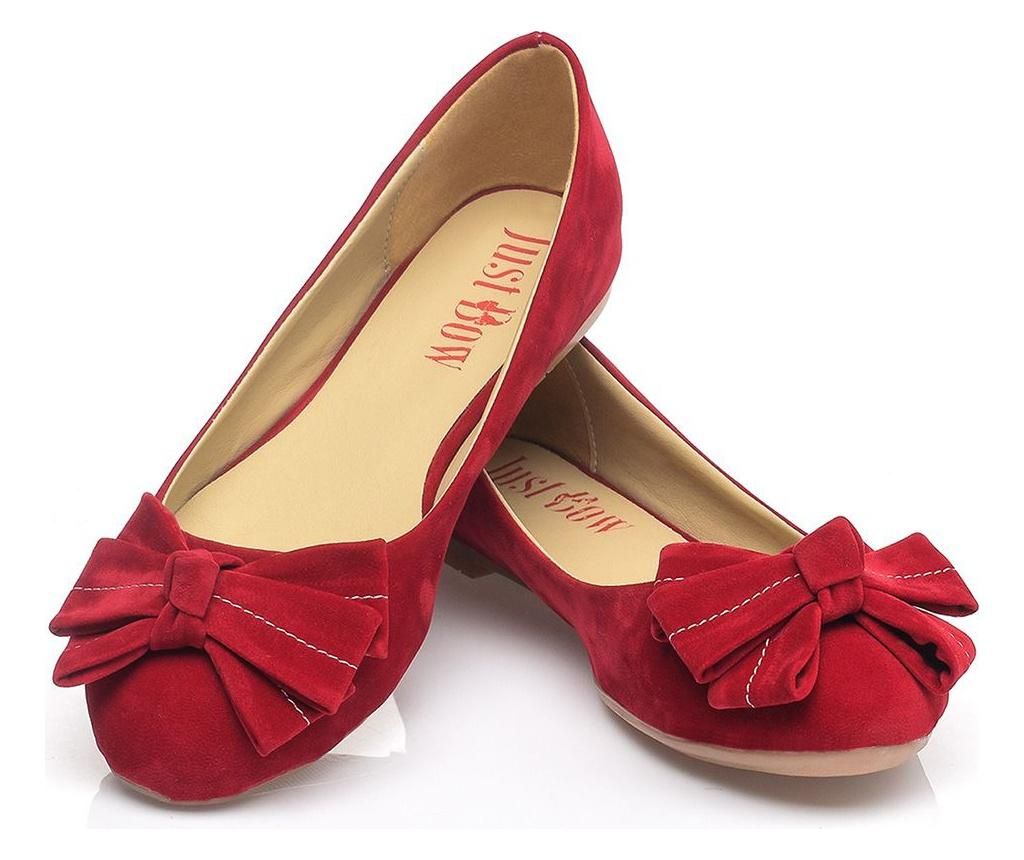 Balerini dama Elba Red 41 - JustBow, Rosu