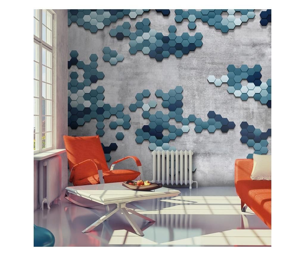 Tapet Sea Puzzle 280×400 cm – Artgeist, Albastru Artgeist imagine 2022