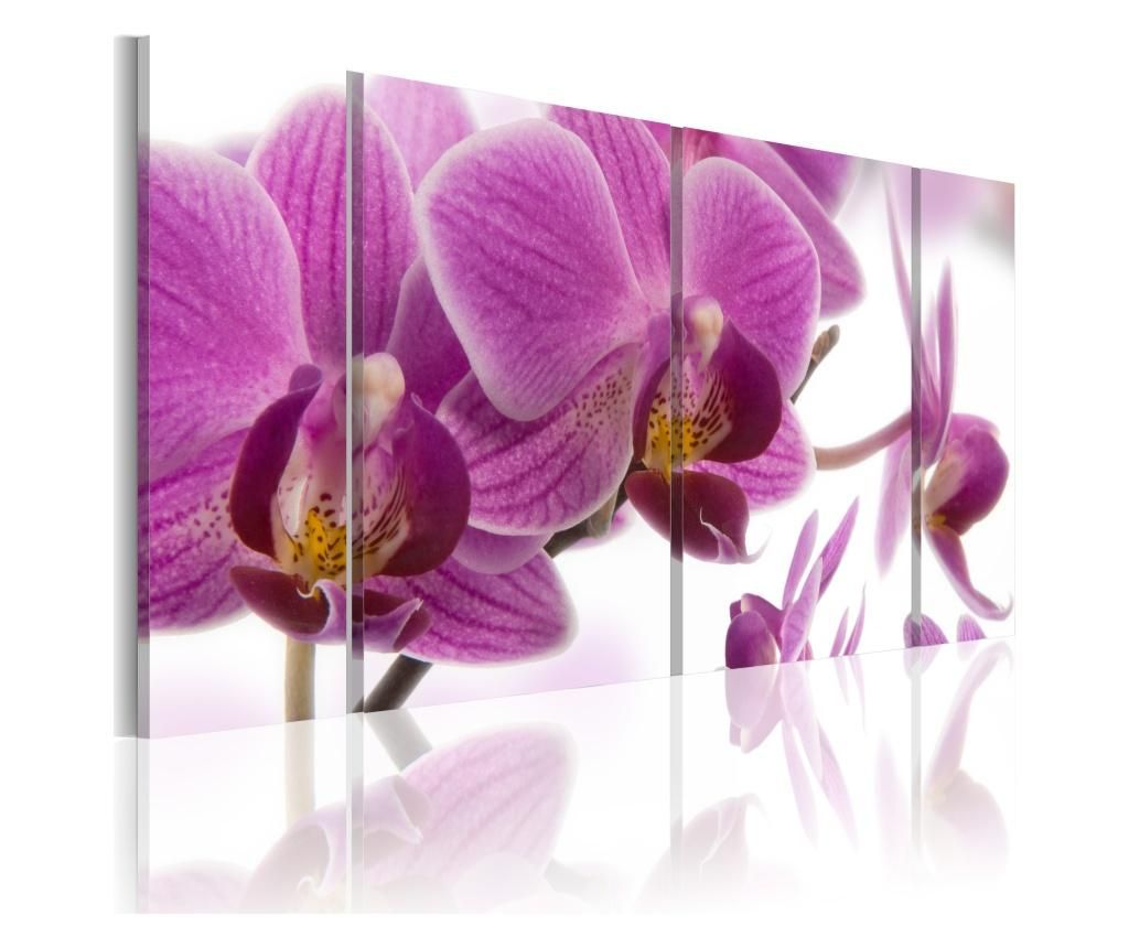 Set 4 tablouri Marvelous orchid 120x60 - Artgeist, Multicolor