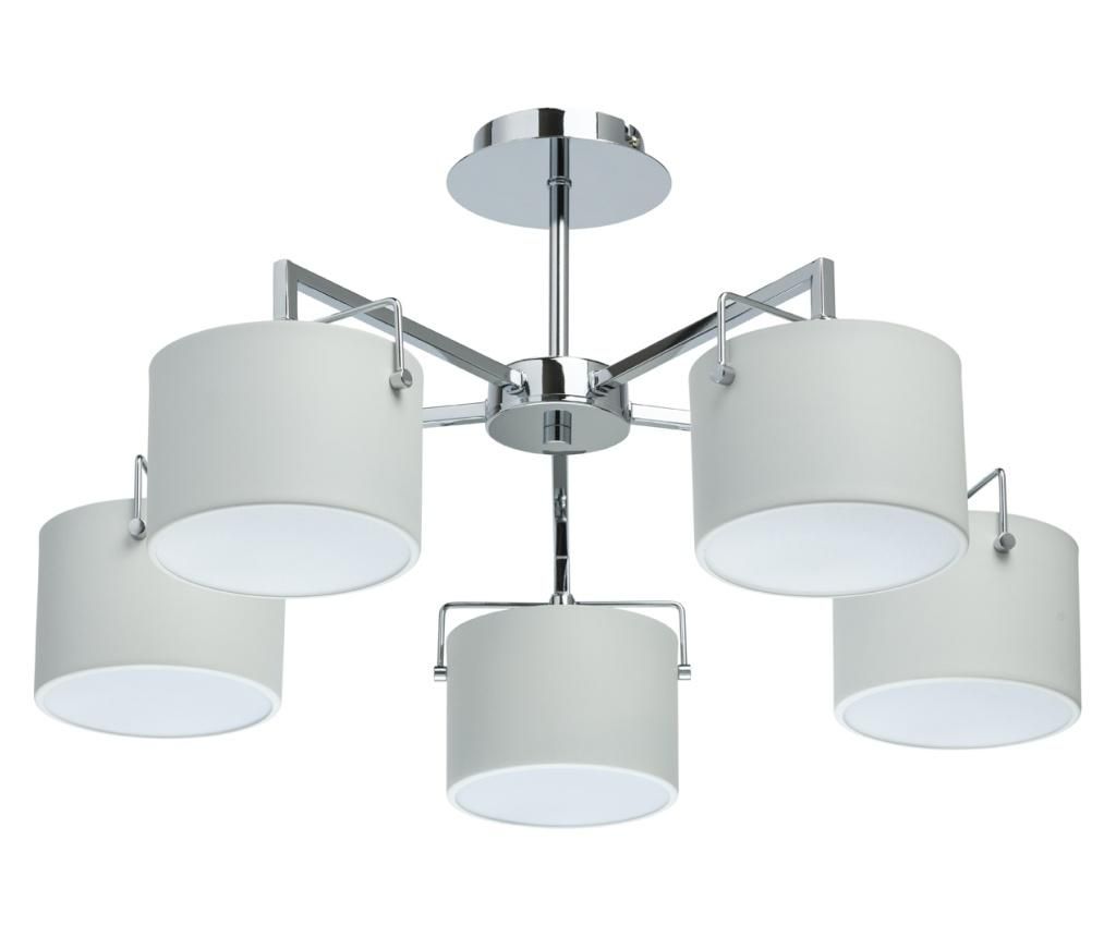Lustra Classic Lighting, Town Silver White, metal, alb/gri argintiu – Classic Lighting, Gri & Argintiu Classic Lighting imagine reduceri 2022