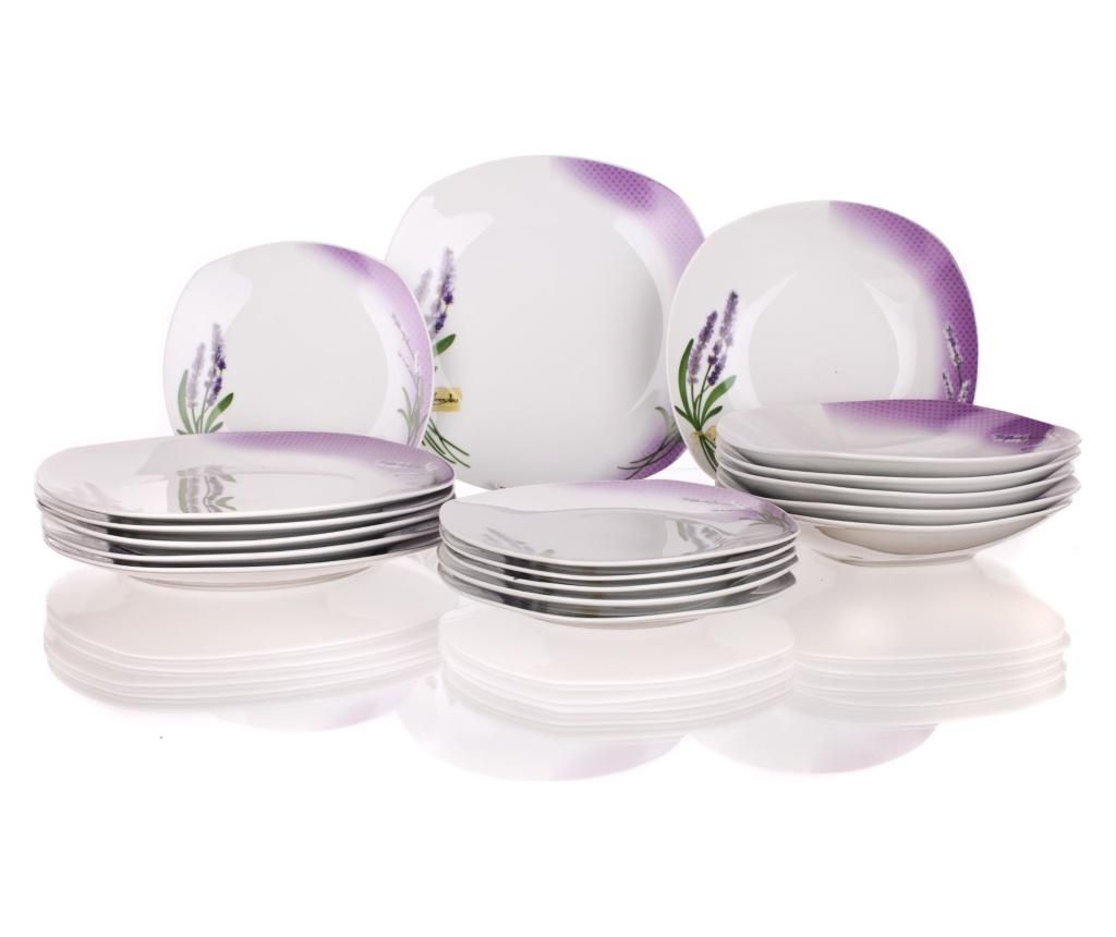 Set de masa 18 piese Lavender Gradient – Banquet, Alb,Mov Banquet