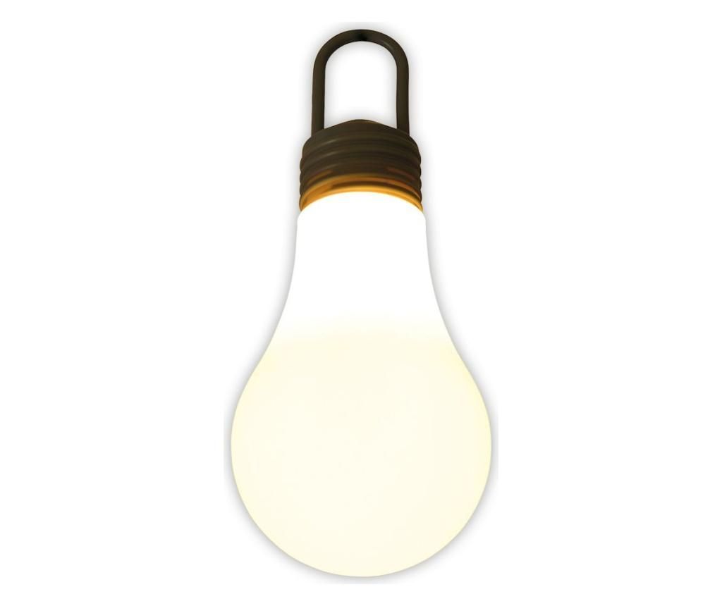 Lampa de exterior Näve, LM, plastic, E27, max. 25 W, E27, alb/gri, 18x18x42 cm – Näve nave imagine noua 2022